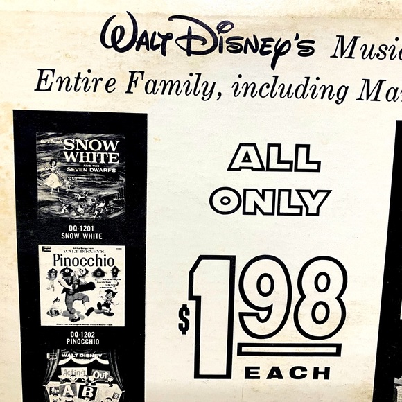 WALT DISNEY’S DONALD DUCK AND HIS FRiENDS 1963 DISNEYLAND VINYL RECORD DQ-1212 - Picture 14 of 15